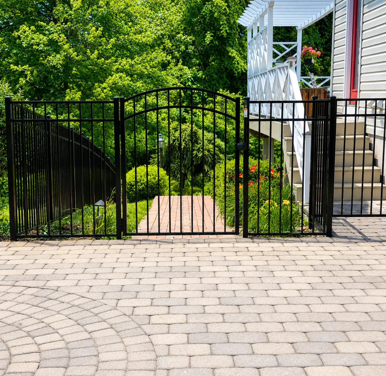 Aluminum Fencing installed by Fred's Fence