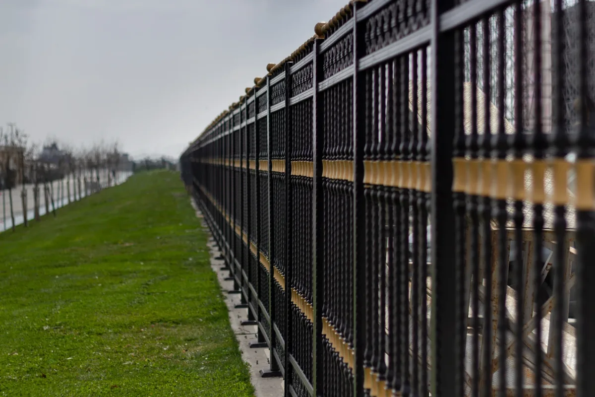 Custom designed fence installation by Fred's Fence
