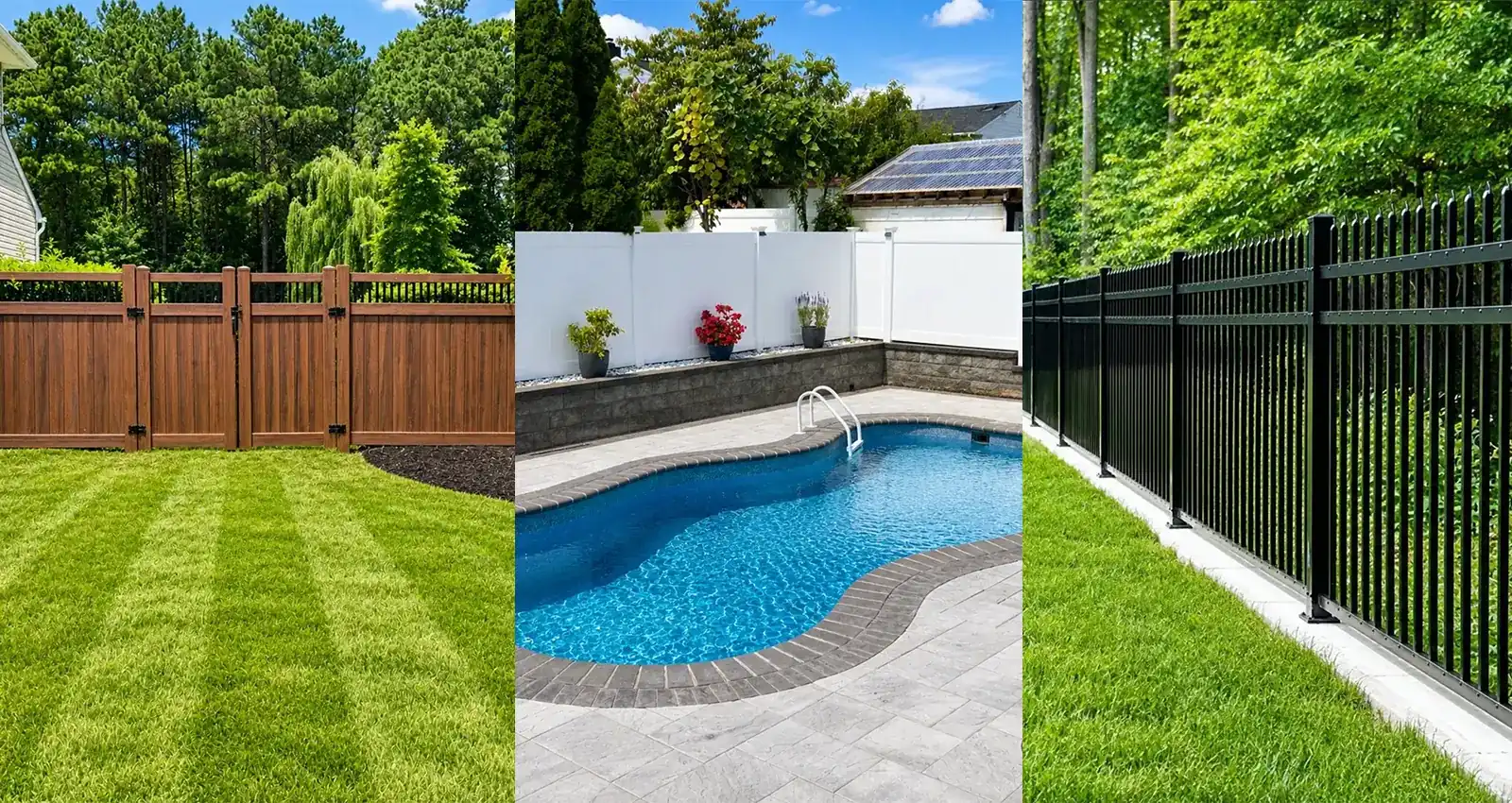 Wood, vinyl, and aluminum fence installations across central New Jersey